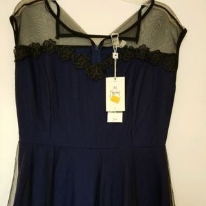 Beautiful blue cocktail dress XL